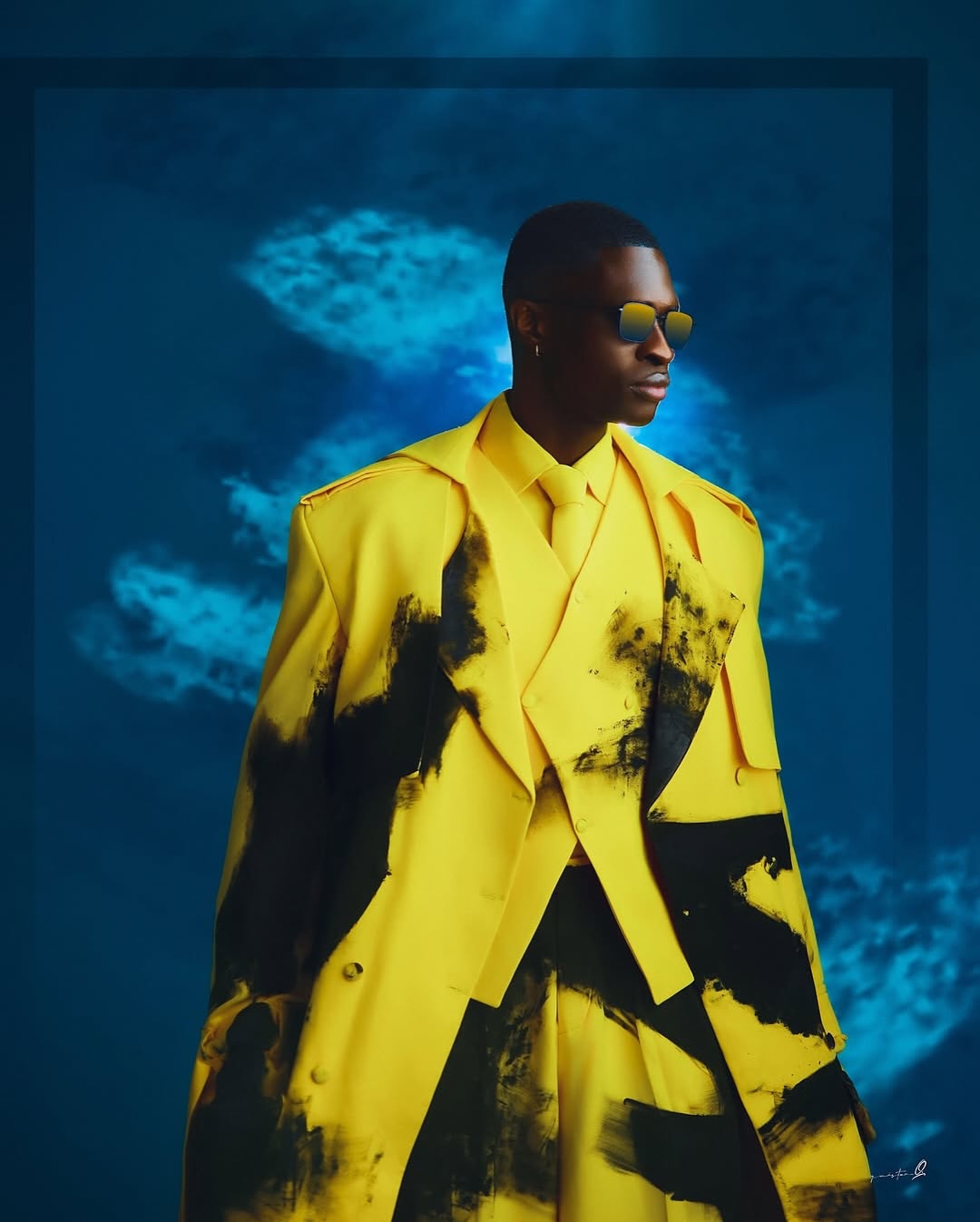 The Yellow painted Suit