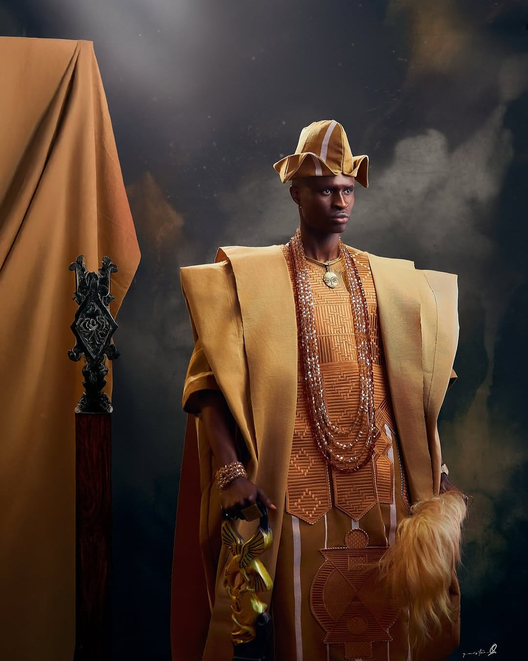 Caramel Gold Agbada