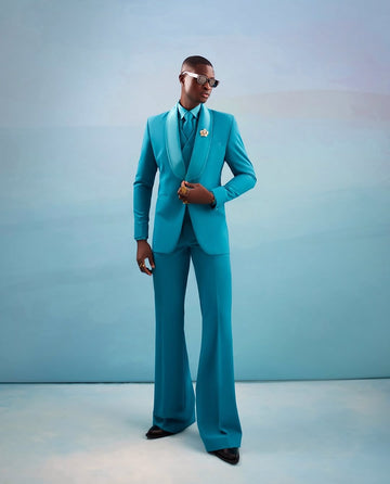 Rolling Lapel Single-Breasted Suit