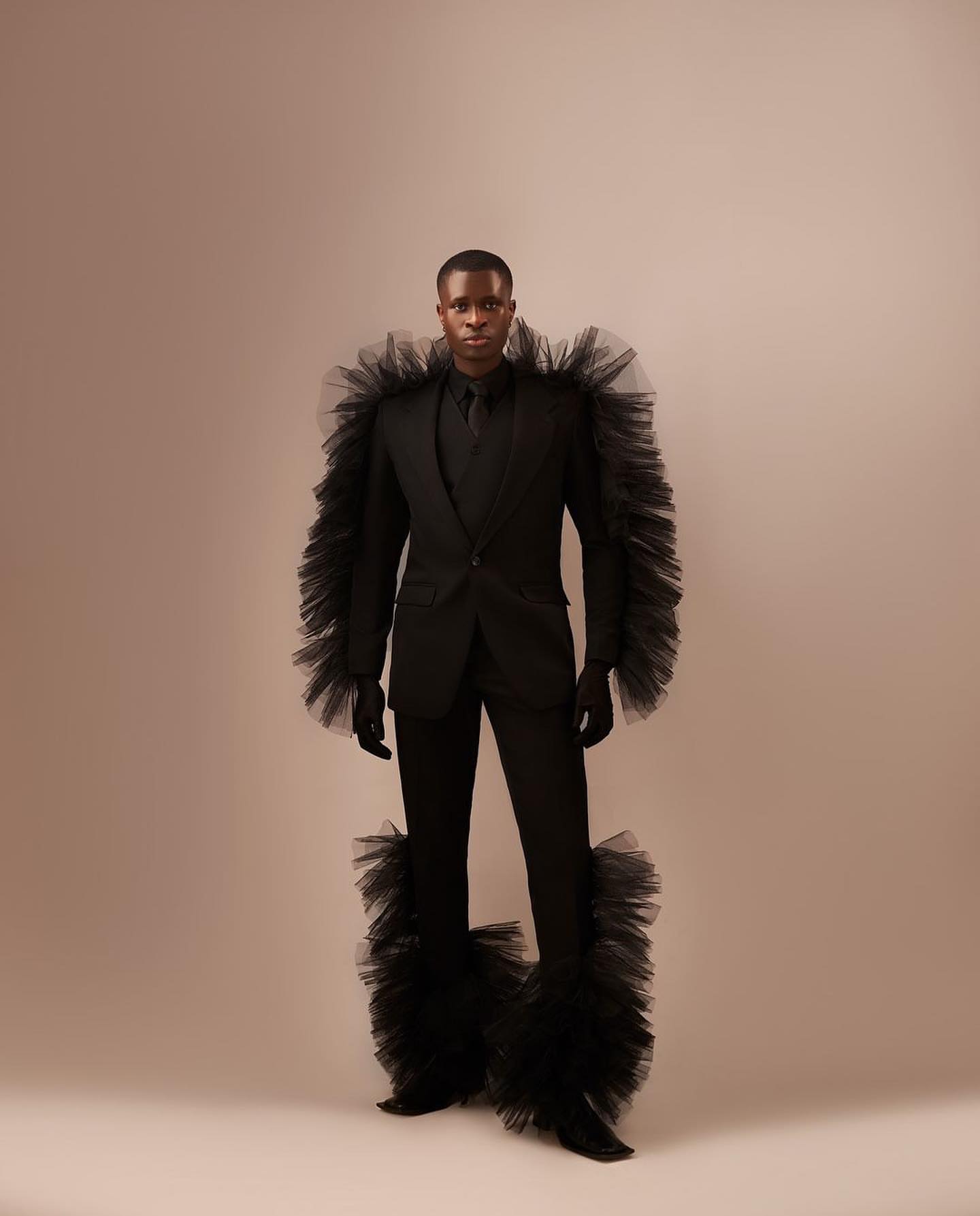 Black Single-Breasted Suit